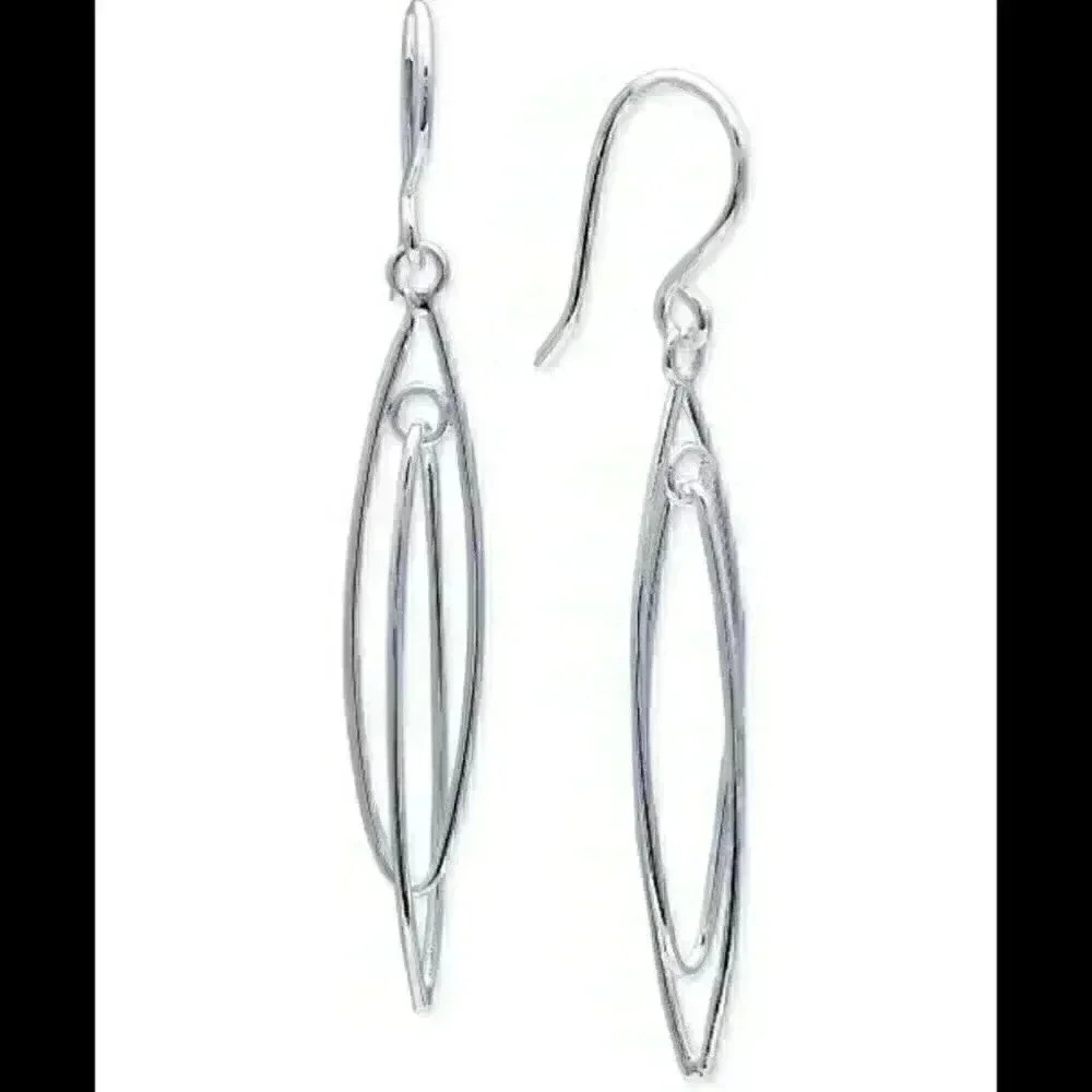 Giani Bernini New Double Oval Drop Earrings